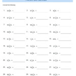 Converting Fractions To Decimals Worksheet 7th Grade Fraction