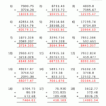 Math Worksheets For Fifth Grade Adding Decimals Db excel