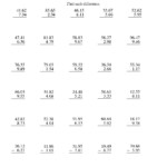 Vertical Decimal Subtraction Subtract Up To 9 99 A Decimals