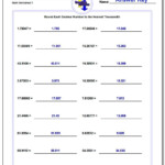 4th Grade Rounding Decimals Worksheet Schematic And Wiring Diagram