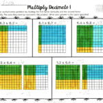 Area Model Multiplication Decimals Worksheets Multiplying Decimals