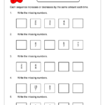 Fraction Sequences Fraction And Decimal Worksheets For Year 4 age 8