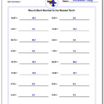 Rounding Decimals Worksheet 5th Grade Worksheet List