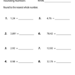Sixth Grade Rounding Numbers Worksheet