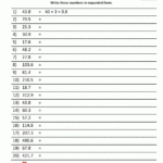 Decimal Place Value Worksheets 4th Grade