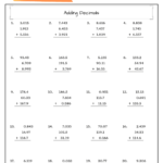Grade 4 Math Decimals IV Addition