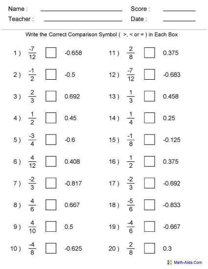 7th Grade Grade 7 Fractions To Decimals Worksheet Thekidsworksheet