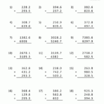Adding Decimals Worksheet 5th Grade