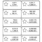 Adding Thousands Thousandths Worksheet 1 Have Fun Teaching