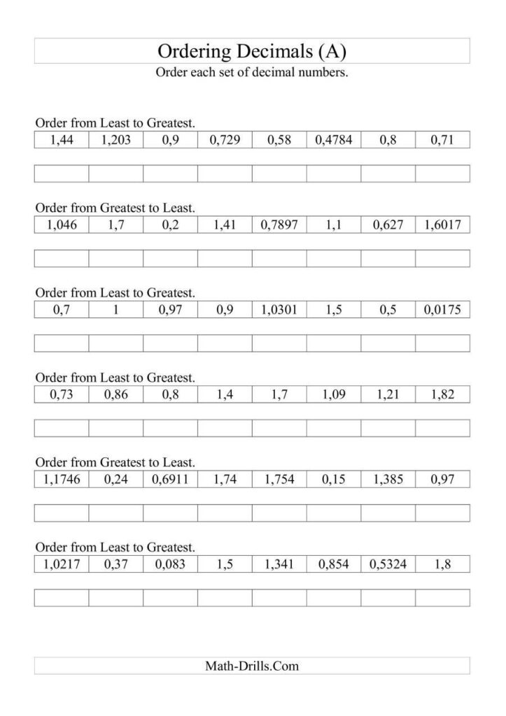  Comparing Fractions To Decimals Worksheet Free Download Gambr co