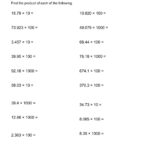 Decimal Multiplication Practice Maths Worksheets For Kids Ks3 Maths