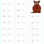 Divide These Decimal By Whole Numbers Grade 4 Math Decimal Free