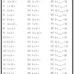 Division Tables 1 12 Practice Sheet Times Tables Worksheets Decimals