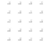 Dizzy Over Decimals Multiplying Decimals 1 Worksheet Education