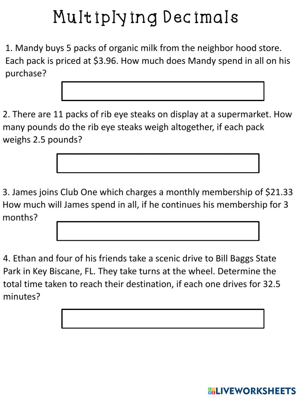 Mixed Decimals Word Problems For Grade 5 K5 Learning Decimal Word Mixed Decimals Word Problems For Grade 5 K5 Learning Decimal Word