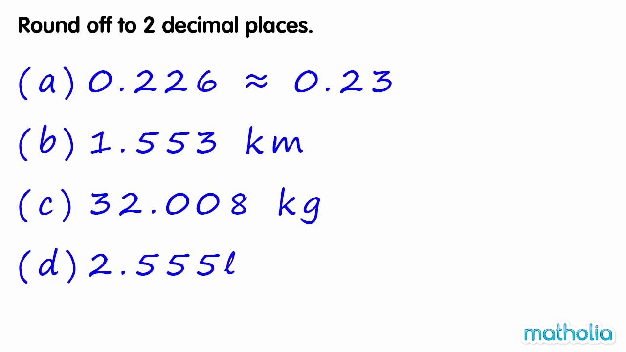 Rounding To 2 Decimal Places YouTube Rounding To 2 Decimal Places YouTube