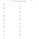 The Converting Fractions To Terminating And Repeating Decimals C Math