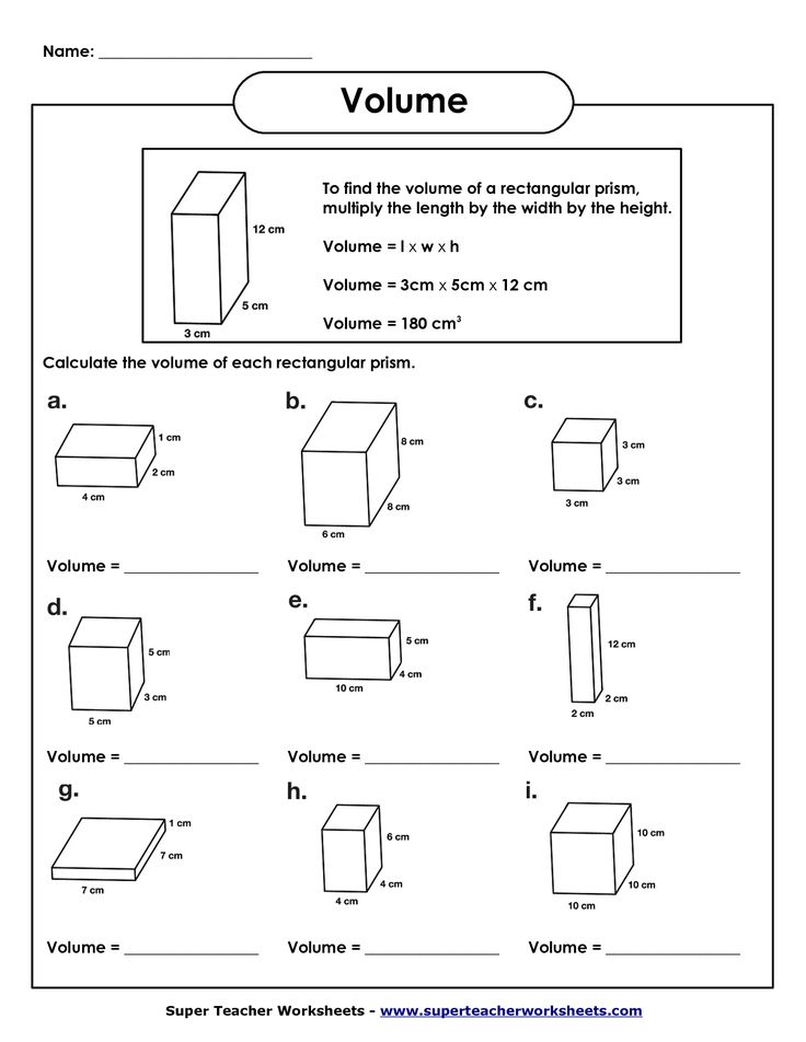 Volume Worksheets Volume Math Grade 5 Math Worksheets Fifth Grade Math